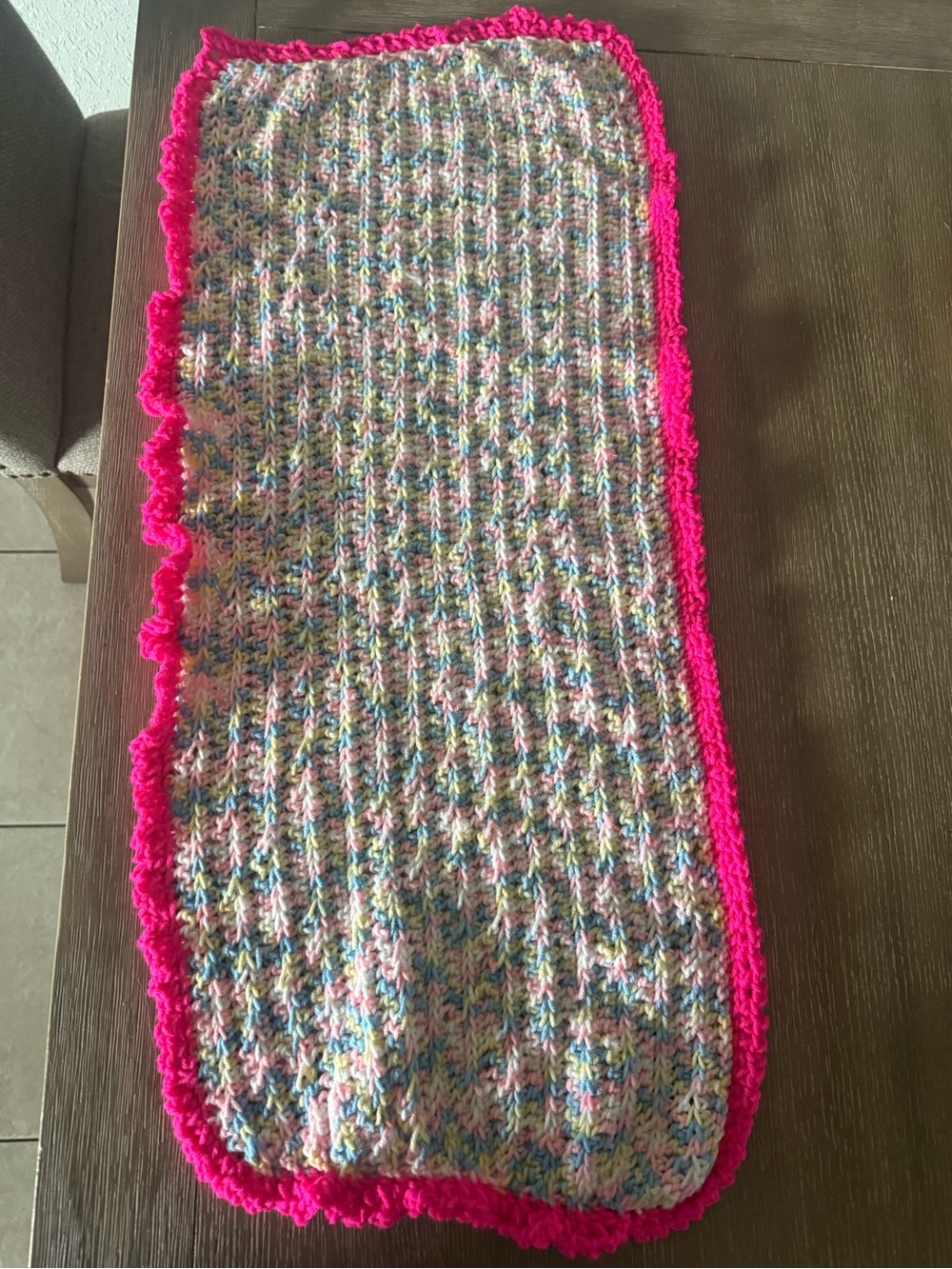 Multicolor baby girl blanket